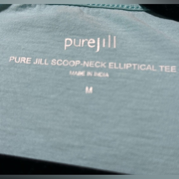 PURE JILL SCOOP-NECK ELLIPTICAL TEE Size Medium - Picture 7 of 7